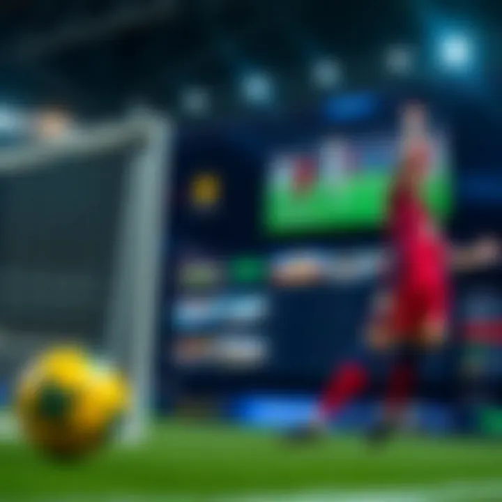 Sports Streaming Platform Screenshot of a popular sports streaming platform interface