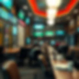 A cozy betting environment showcasing various betting options