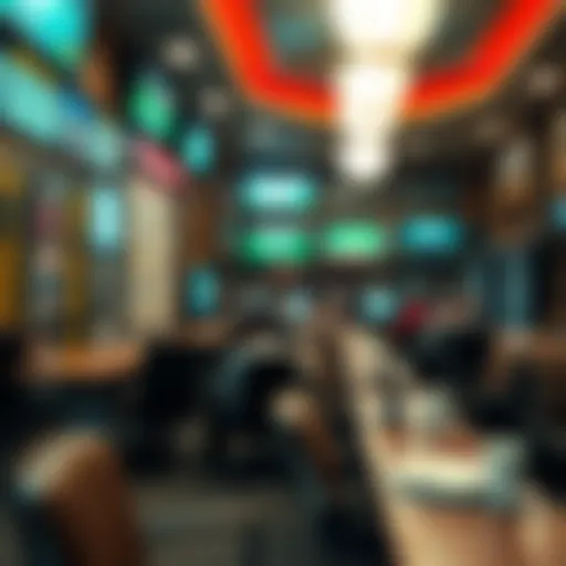 A cozy betting environment showcasing various betting options