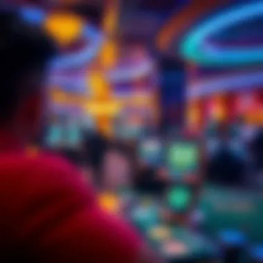 A captivating view of Dongin Casino's vibrant gaming floor