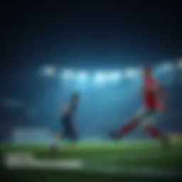 Conceptual illustration of football betting strategies