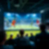 Dynamic live sports streaming interface showcasing various sports events