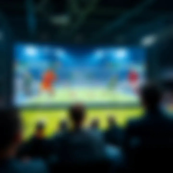 Dynamic live sports streaming interface showcasing various sports events