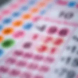A close-up of a lottery ticket with vibrant colors highlighting the winning numbers.
