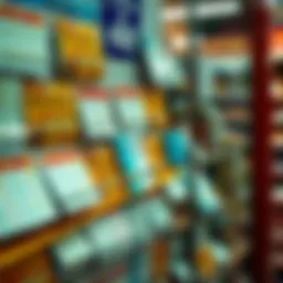 Lottery tickets displayed in a store
