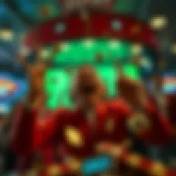 Symbolic representation of lottery excitement