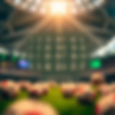 Visual representation of winning number patterns