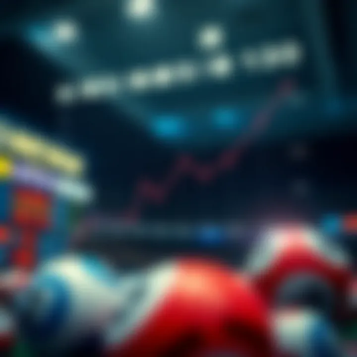 Graph depicting lottery number trends