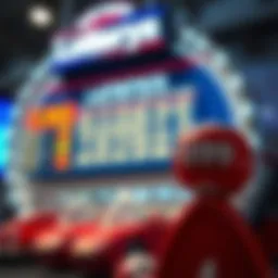 Visual representation of lottery statistics and trends