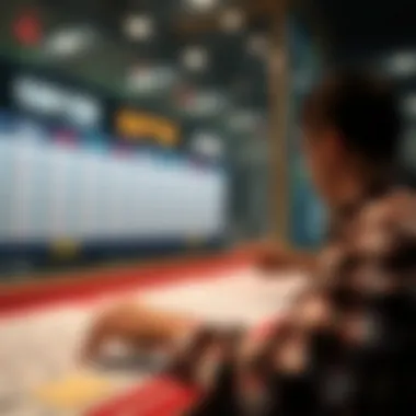 Visual representation of lottery number patterns