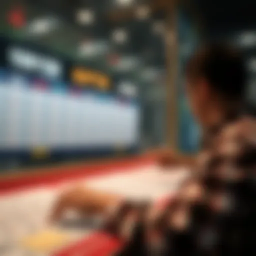 Visual representation of lottery number patterns