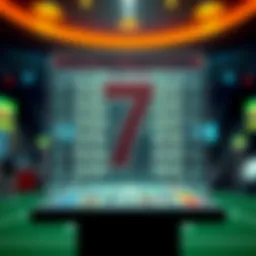 Visual representation of lottery number structure