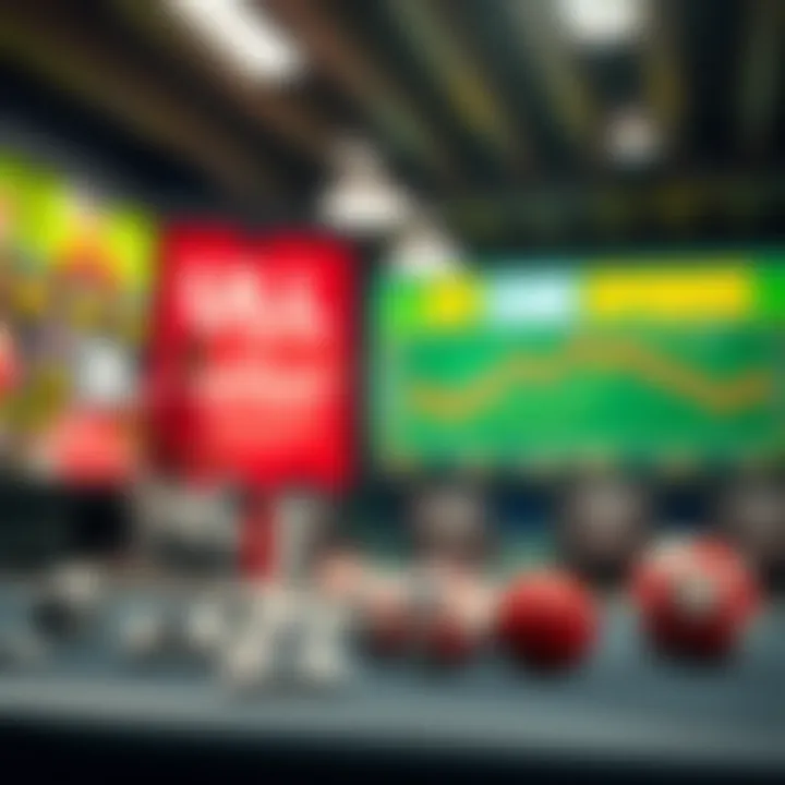 Infographic illustrating modern trends in lottery games and sports betting.