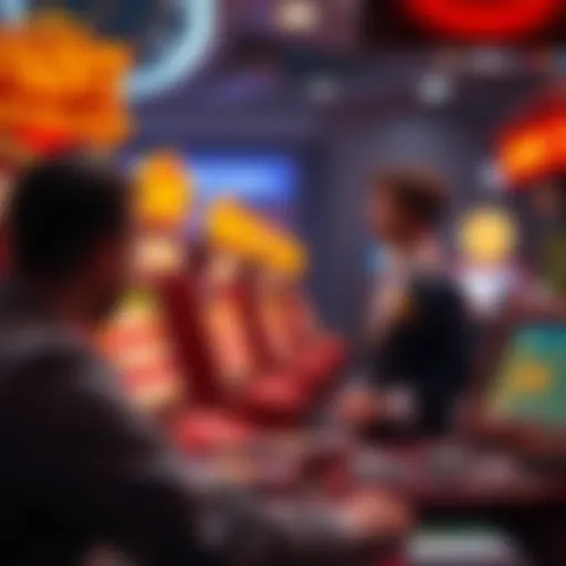 Conceptual illustration of innovative gambling integration