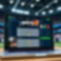 A secure betting platform interface showcasing user-friendly design
