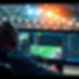 A creative depiction of online betting interface